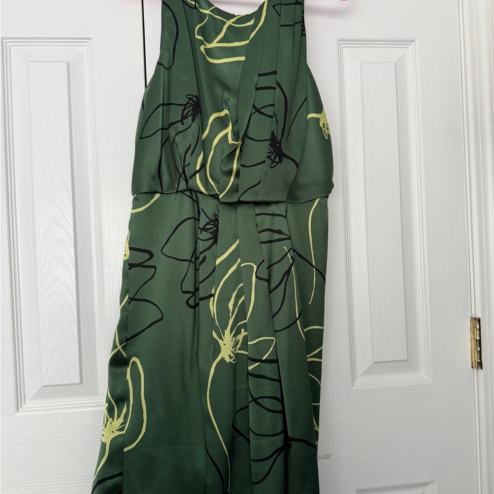 Sariah Anthropologie Olive Green Dress